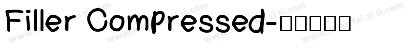 Filler Compressed字体转换